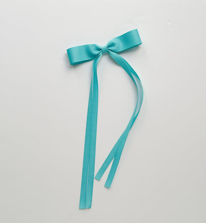 Blue lagoon Small grosgrain multi ribbon bows