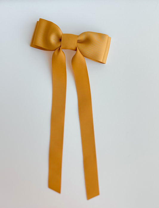 Antique Gold solid grosgrain ribbon bows