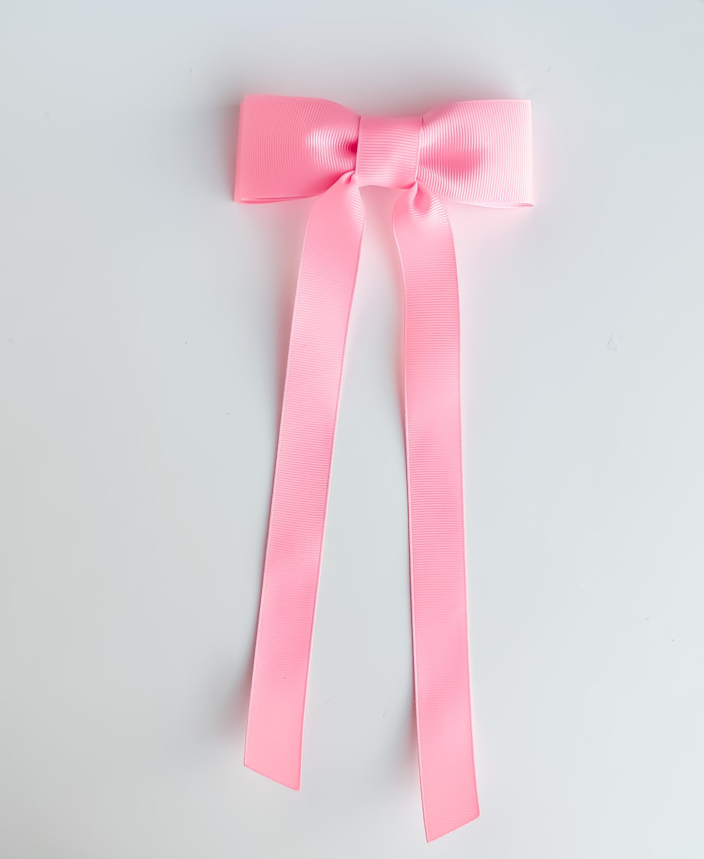 Bubble Pink solid grosgrain ribbon hair bow