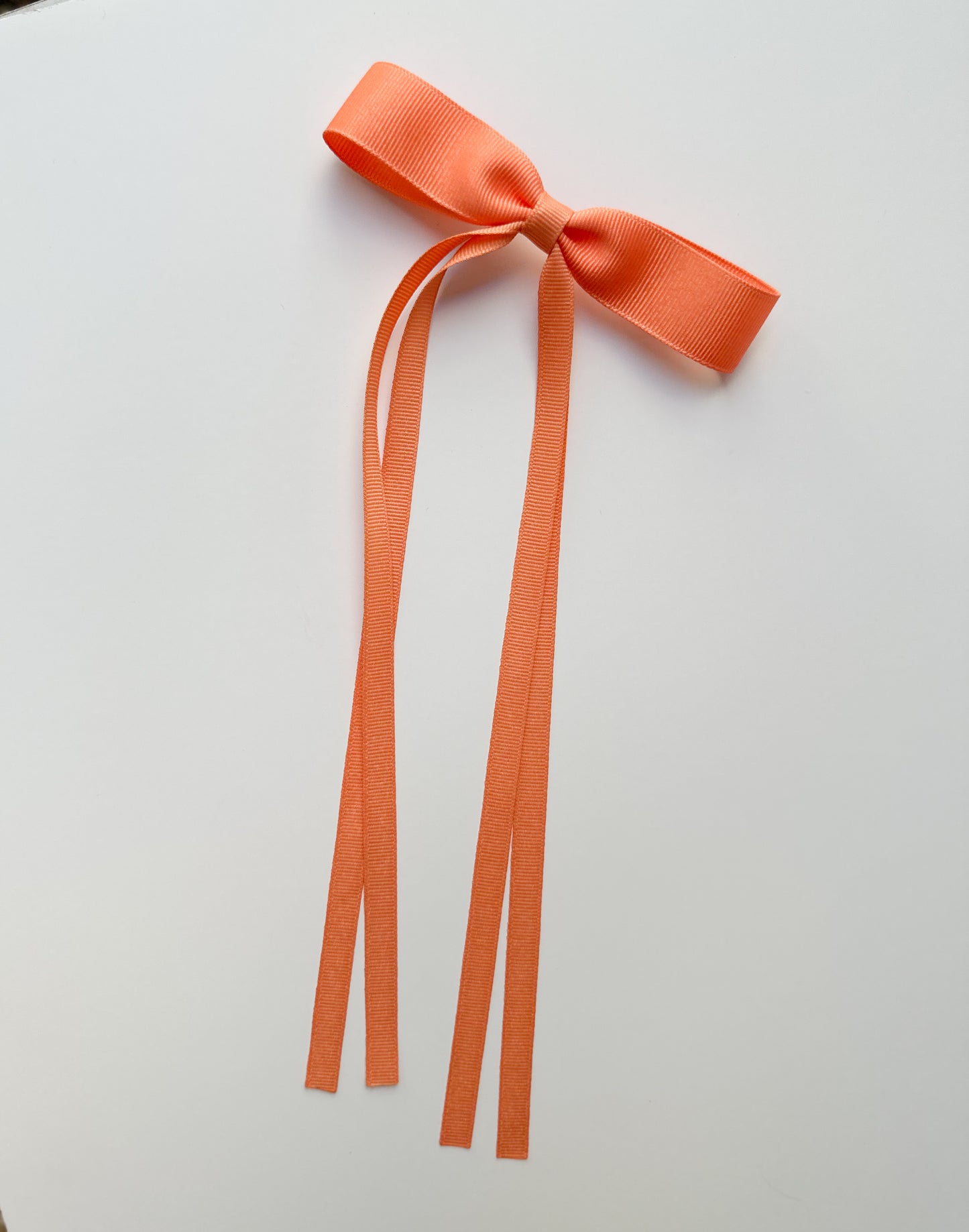 Apricot Small grosgrain multi ribbon bows