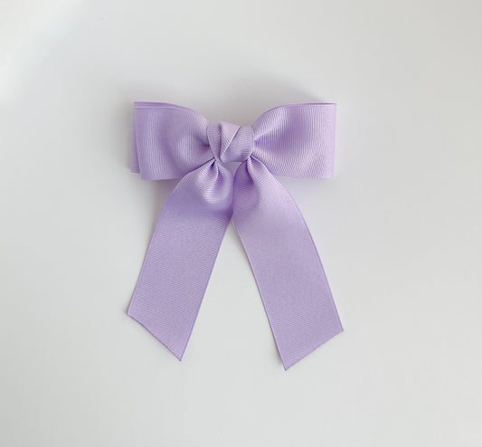 Light Orchid Small solid grosgrain ribbon bows