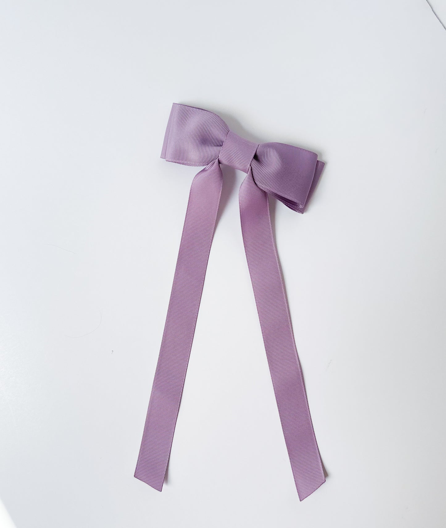 Dusty Lilac solid grosgrain ribbon bows