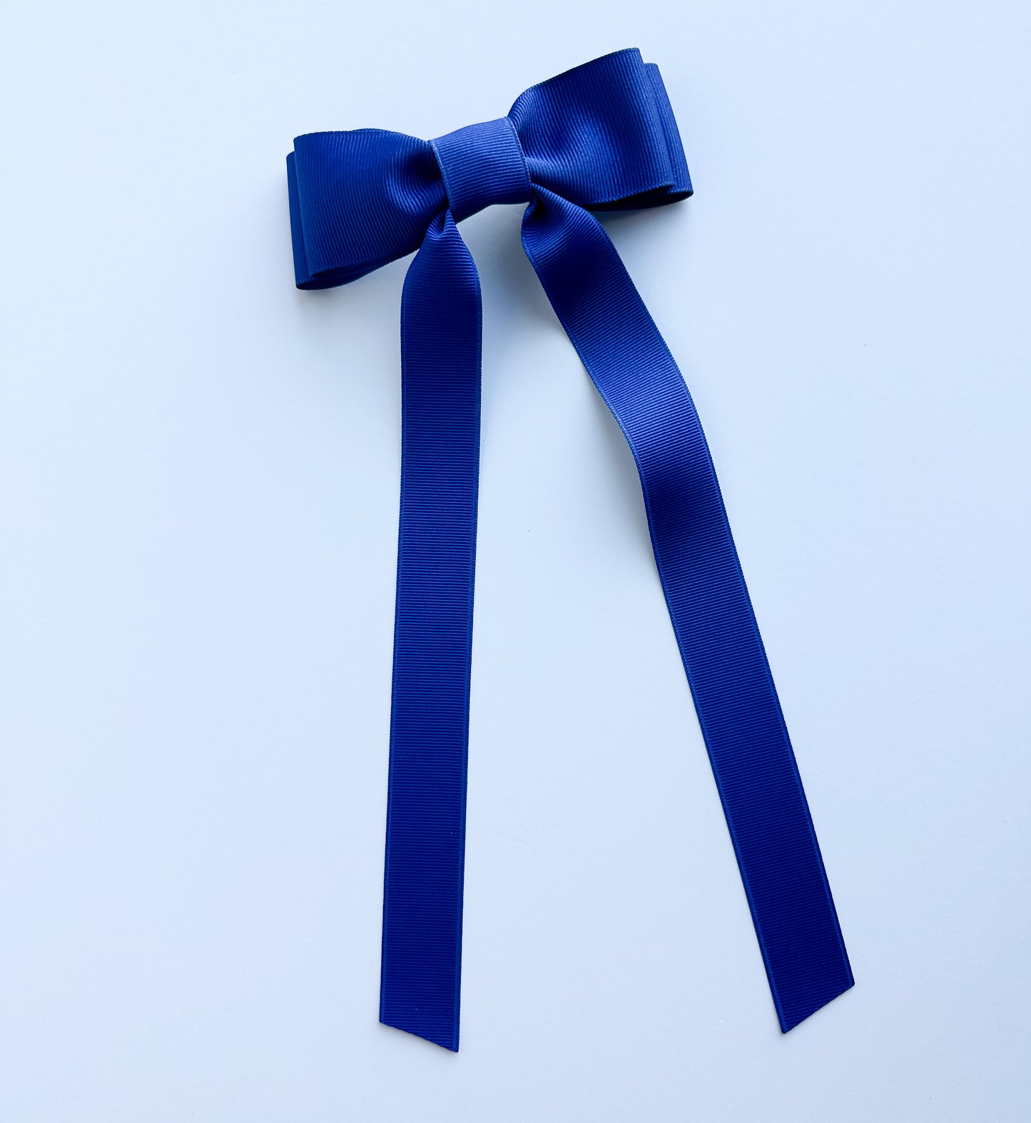 Dark Royal solid grosgrain ribbon bows