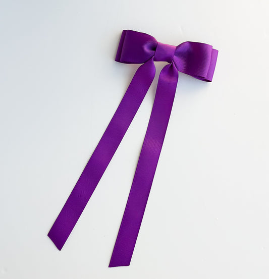 Ultra Violet solid grosgrain ribbon bows