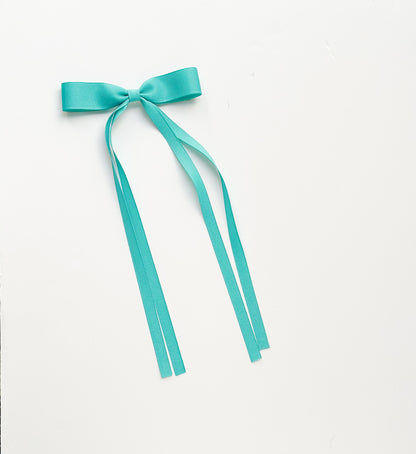 Blue lagoon Small grosgrain multi ribbon bows