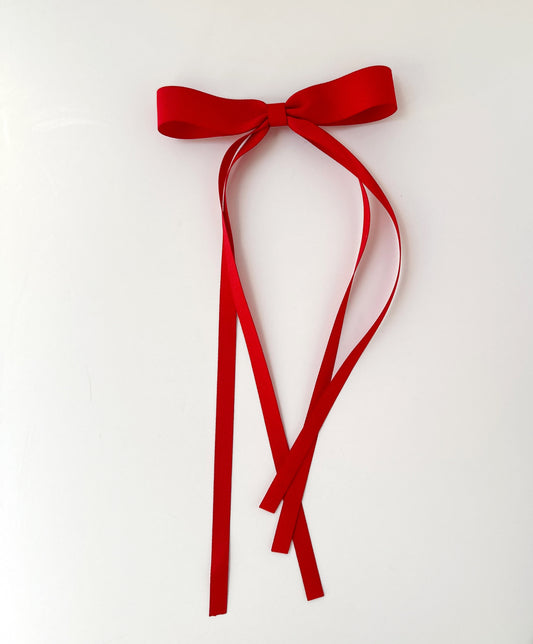 Red Small grosgrain multi ribbon bows