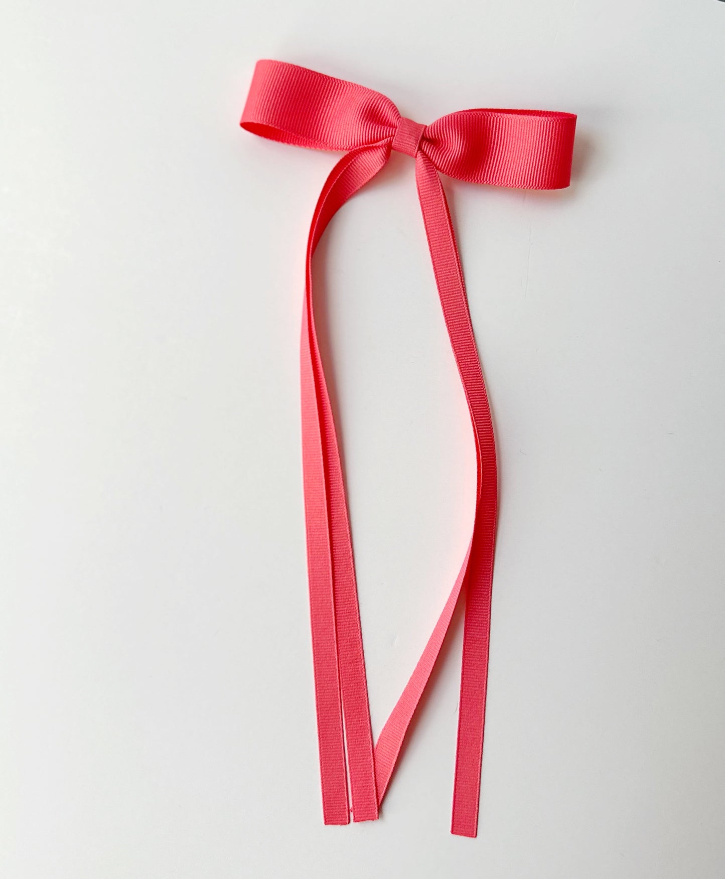 Watermelon pink Small grosgrain multi ribbon bows