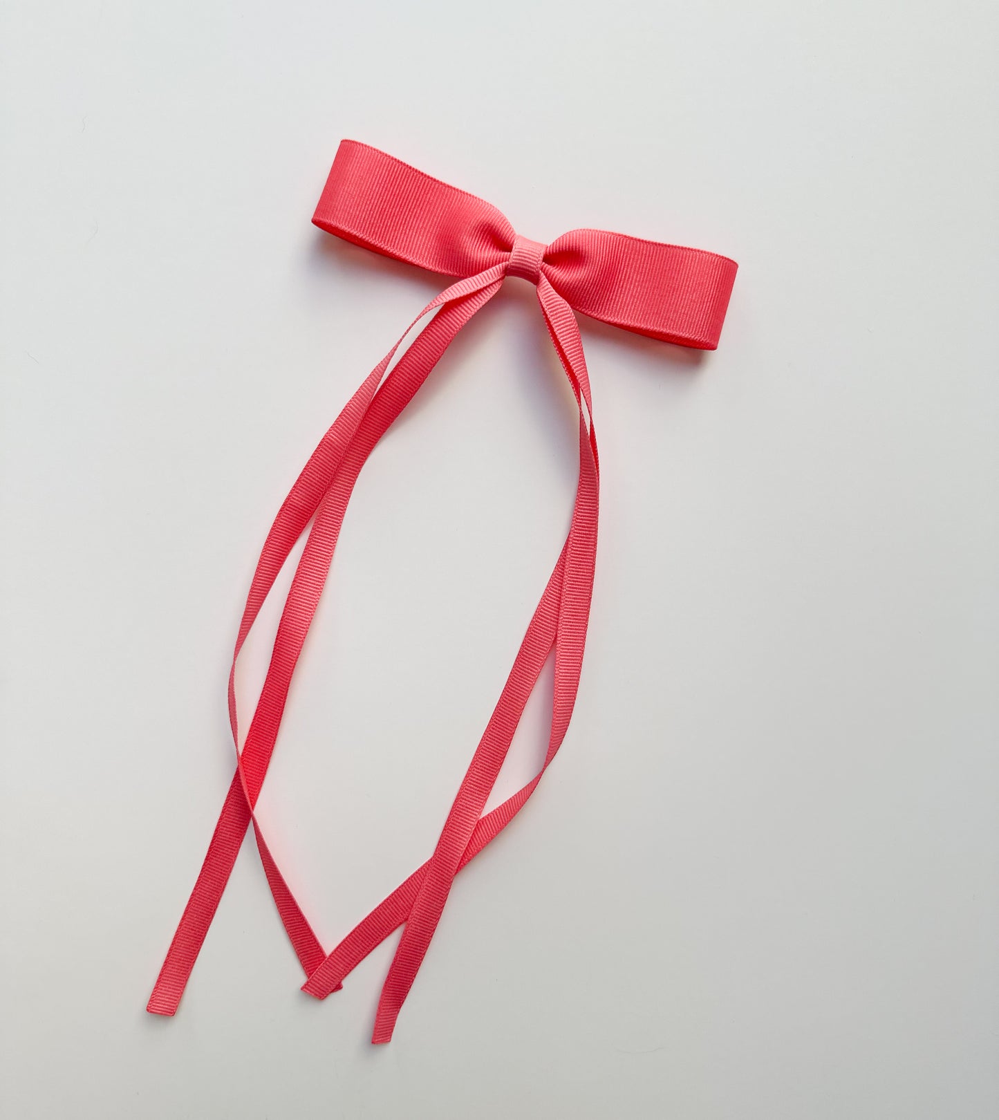 Coral Rose Small grosgrain multi ribbon bows