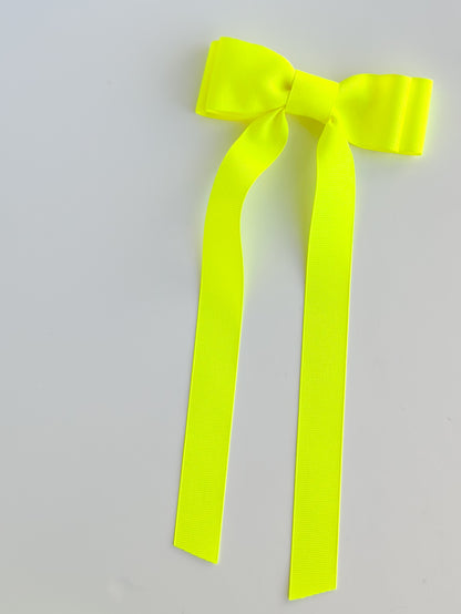 Ansi Yellow solid grosgrain ribbon bows