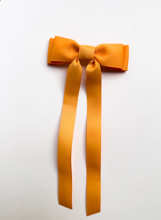 Gold solid grosgrain ribbon bows