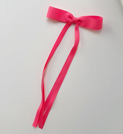 Hot pink Small grosgrain multi ribbon bows