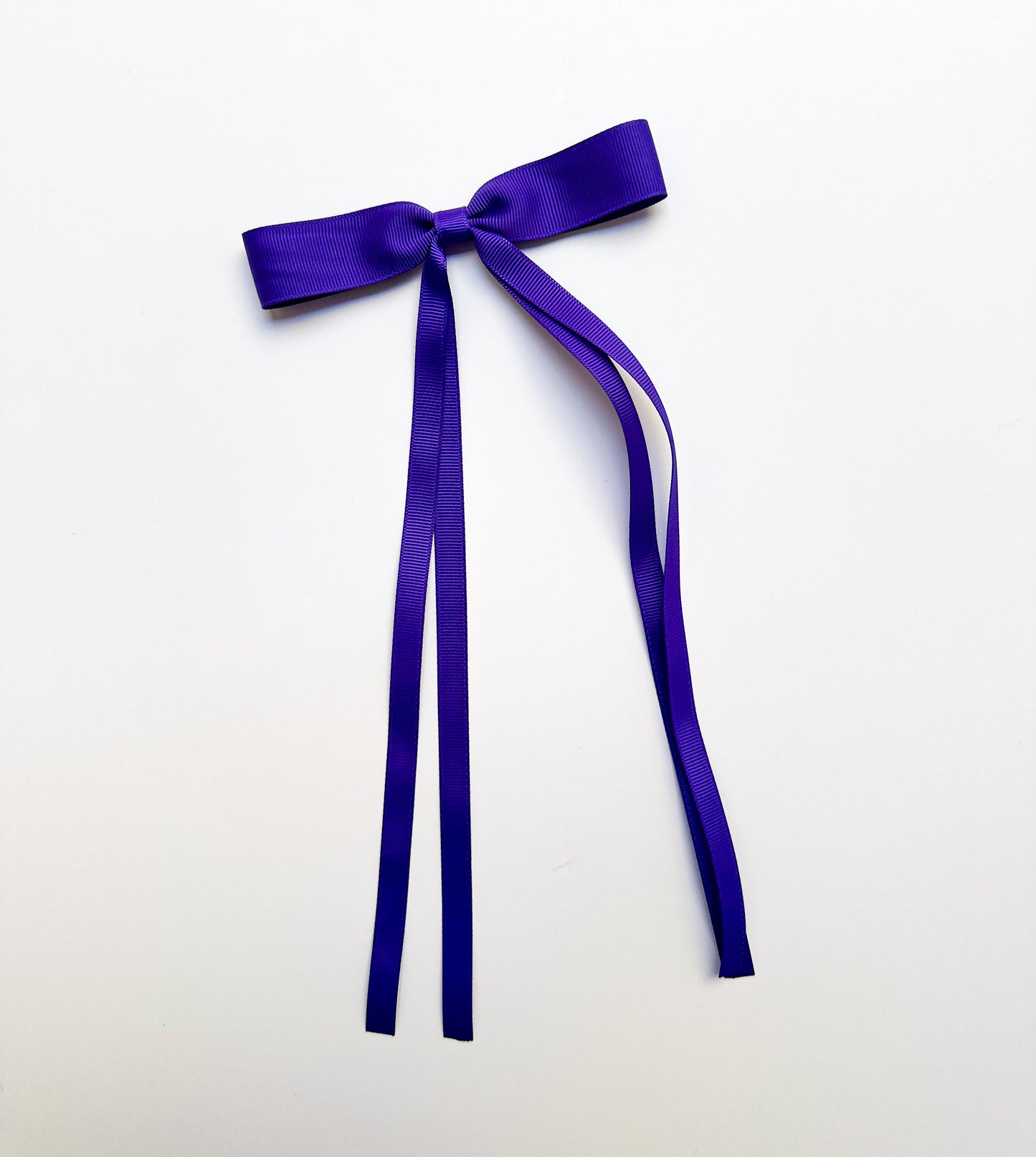 Regal Purple Small grosgrain multi ribbon bows