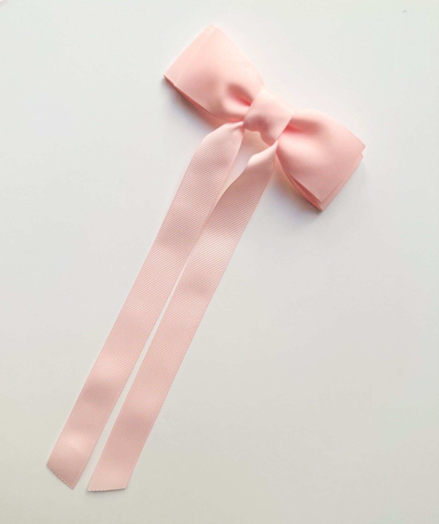 Light pink HB solid grosgrain ribbon bows