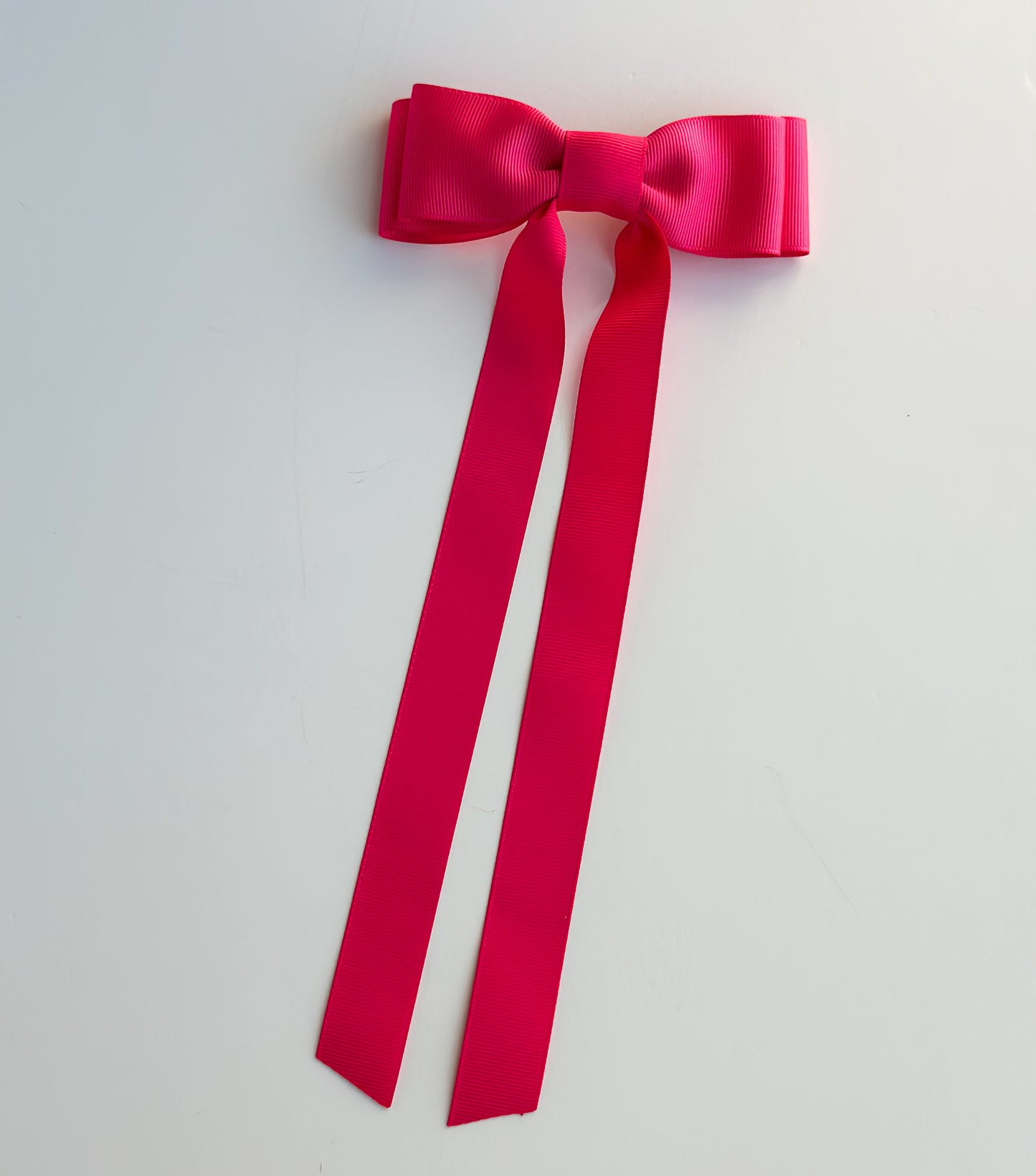 Shocking Pink solid grosgrain ribbon bows