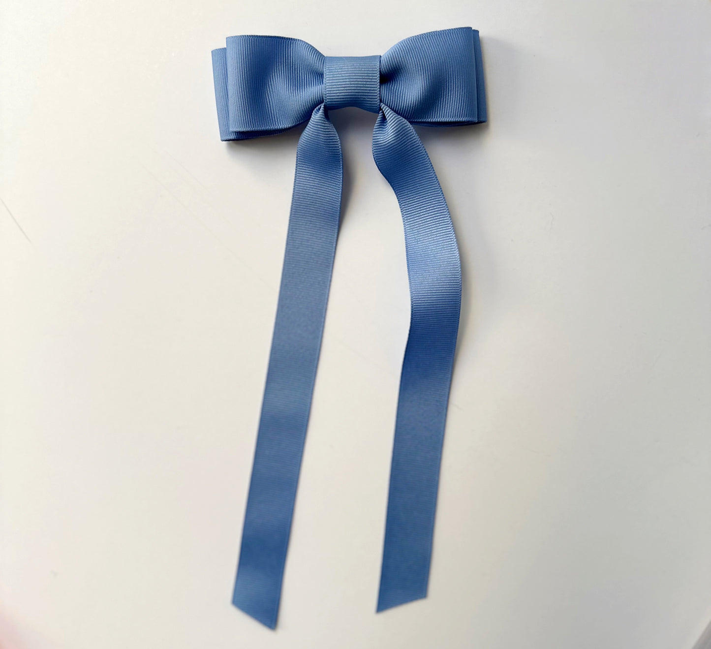 Sky Blue solid grosgrain ribbon bows