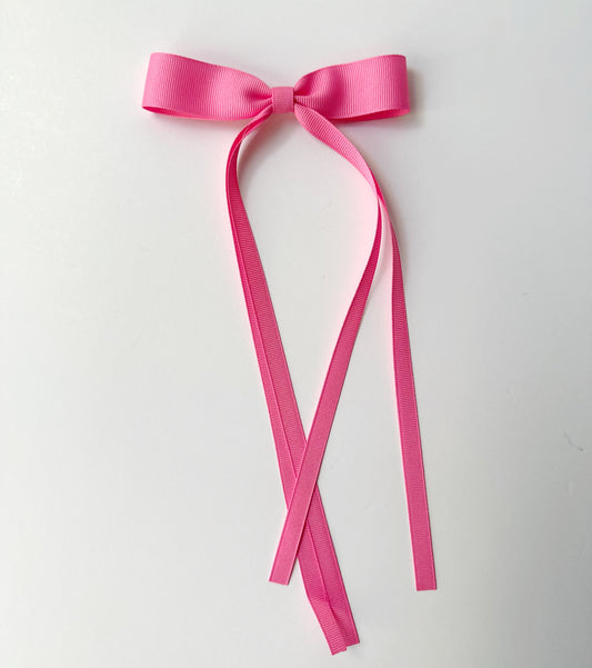 Bubblegum pink Small grosgrain multi ribbon bows