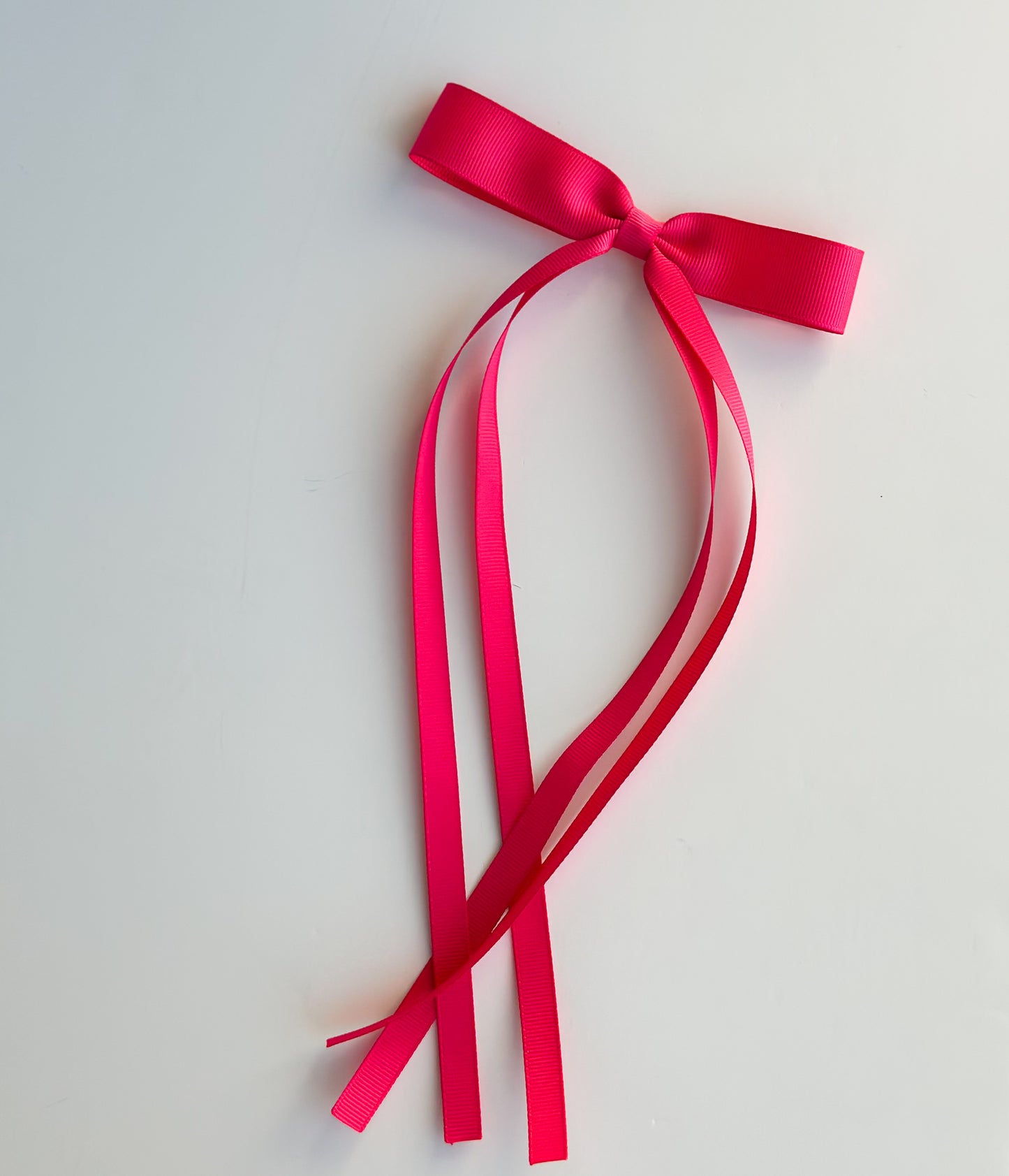 Shocking Pink Small grosgrain multi ribbon bows