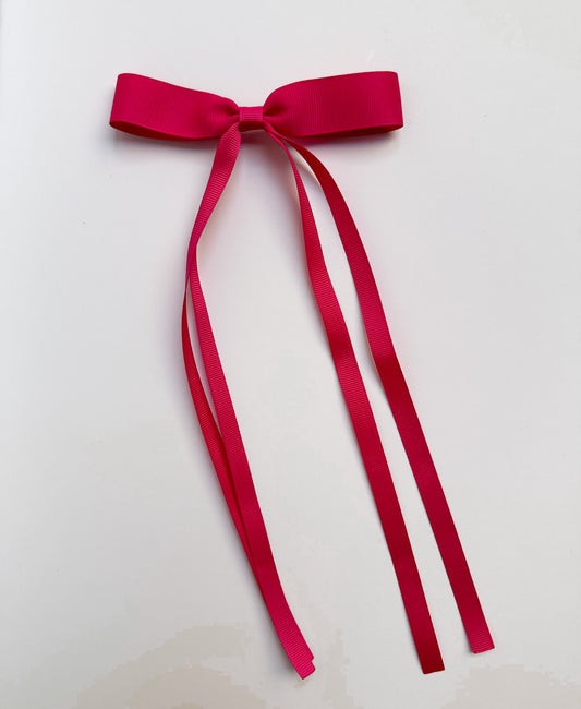 Fuchsia Small grosgrain multi ribbon bows