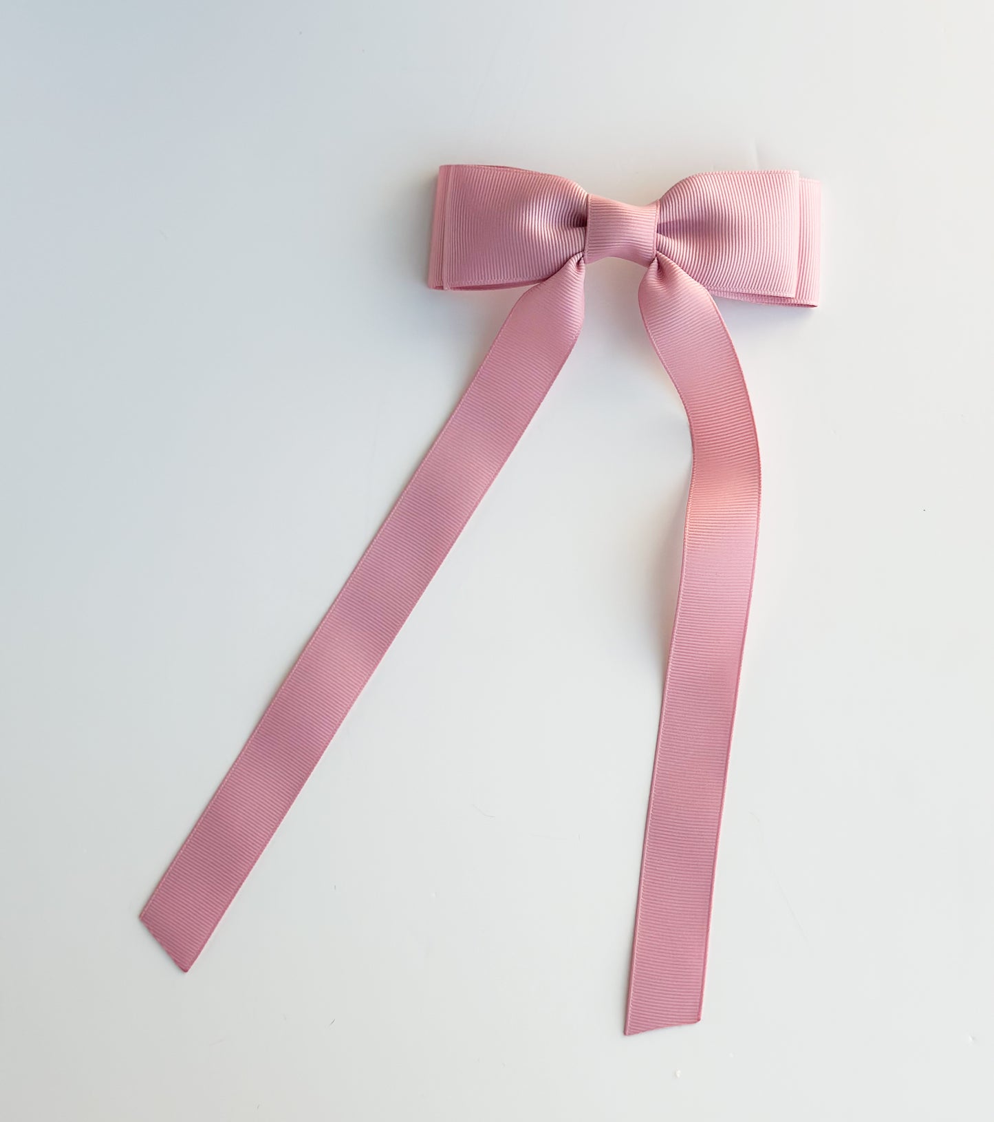 Dusty Rose solid grosgrain ribbon bows