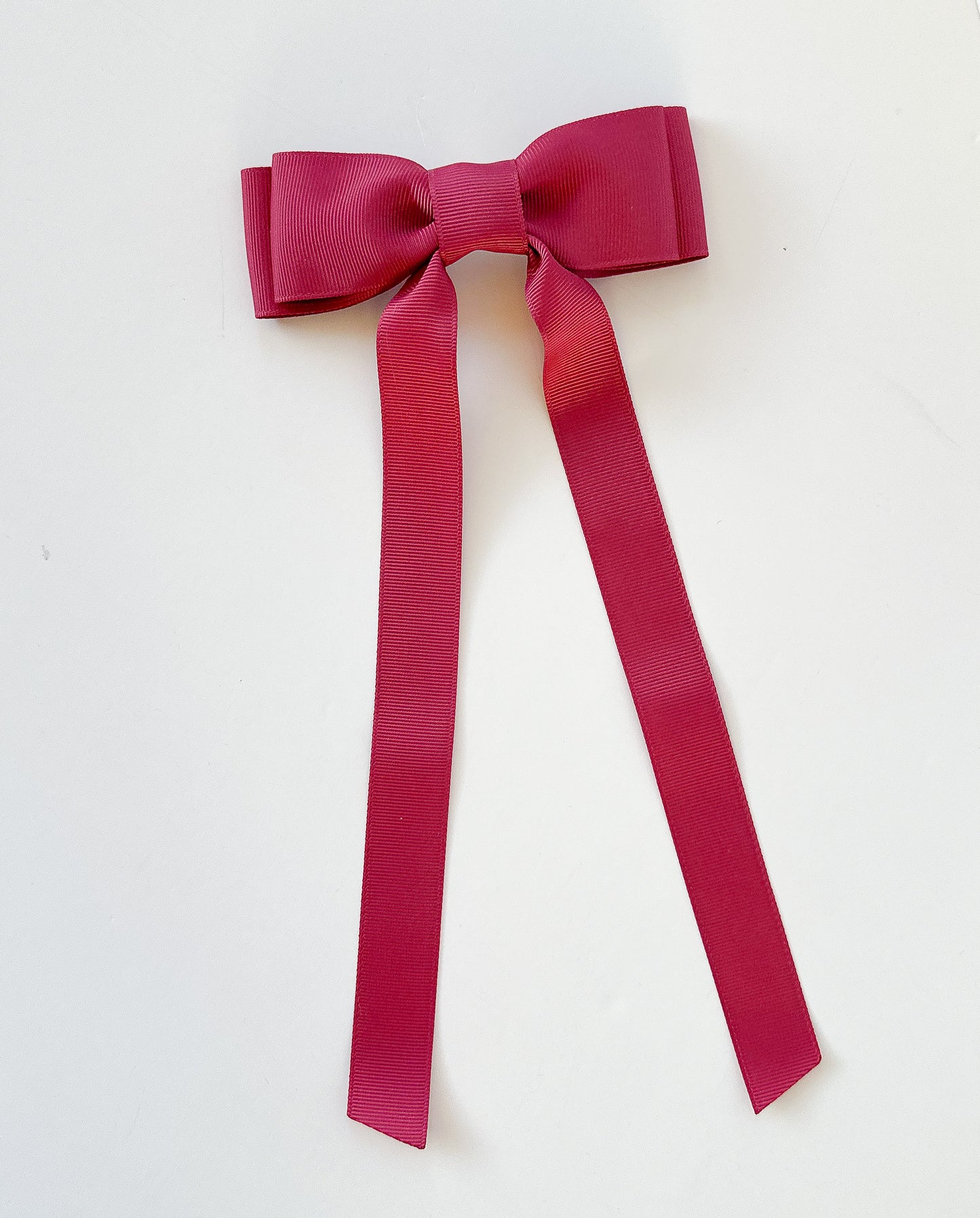 Cinnamon Rose solid grosgrain ribbon bows