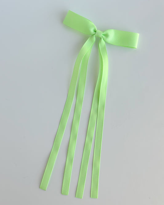 Soft Green Small grosgrain multi ribbon bows