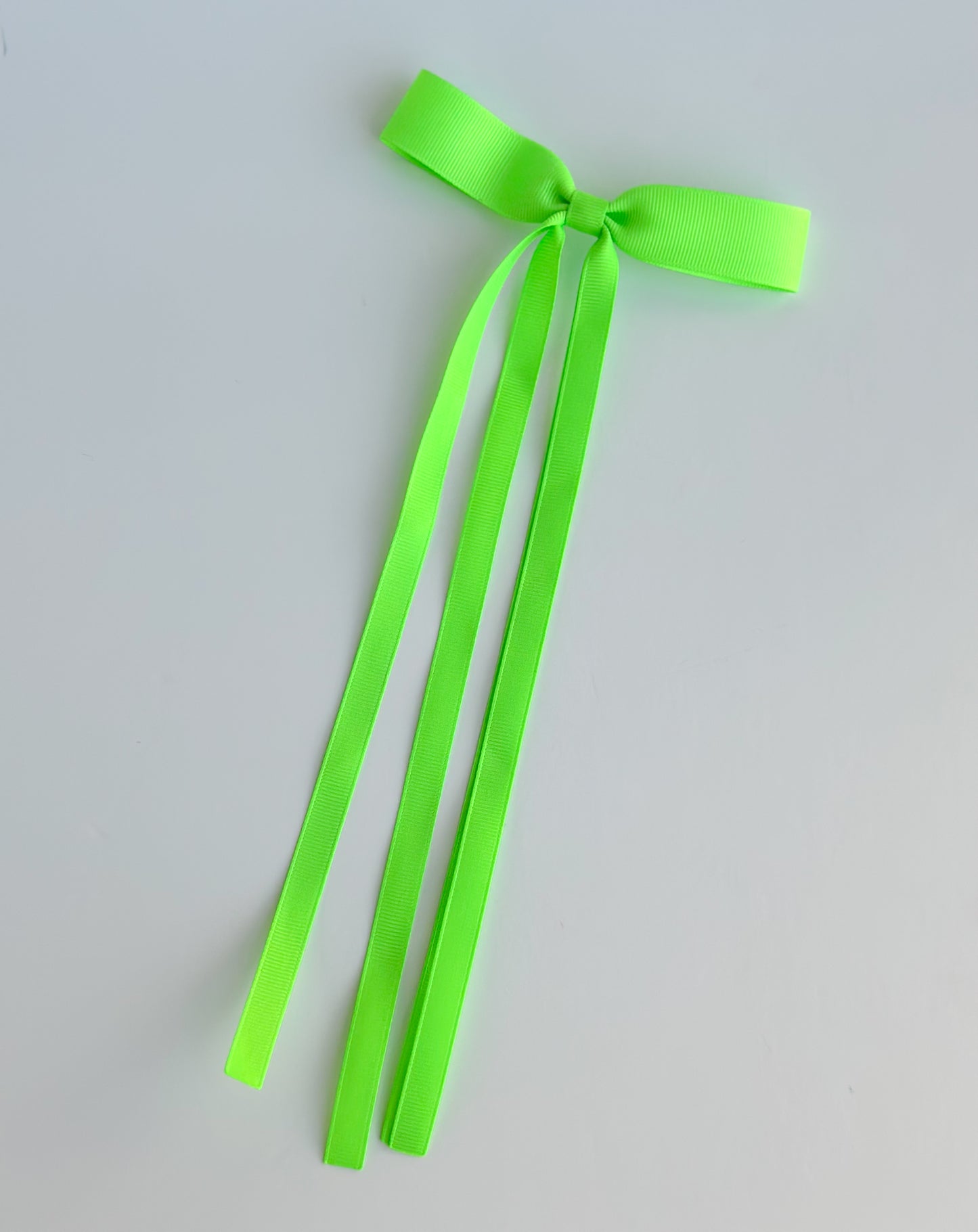 Neon light Green Small grosgrain multi ribbon bows