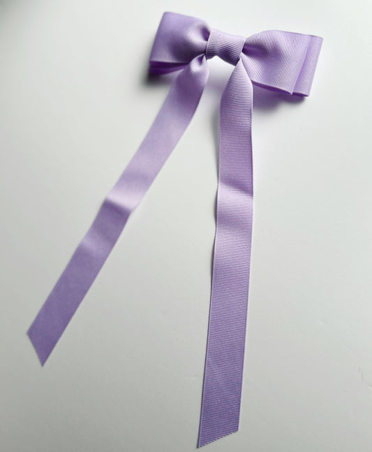 Light Orchid solid grosgrain ribbon bows