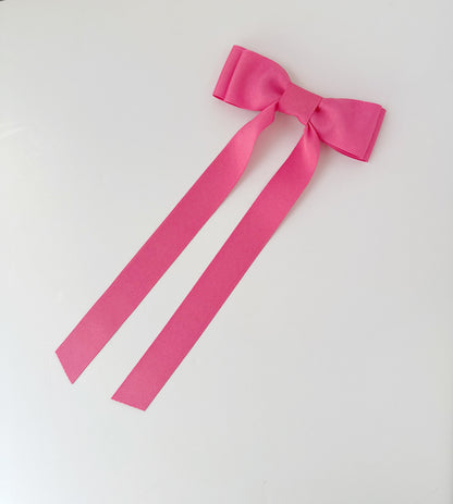 Hot Pink solid grosgrain ribbon bows