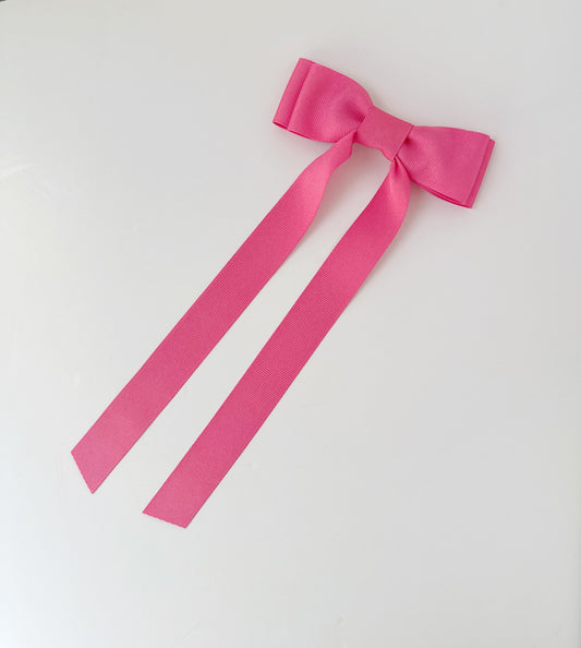 Hot Pink solid grosgrain ribbon bows