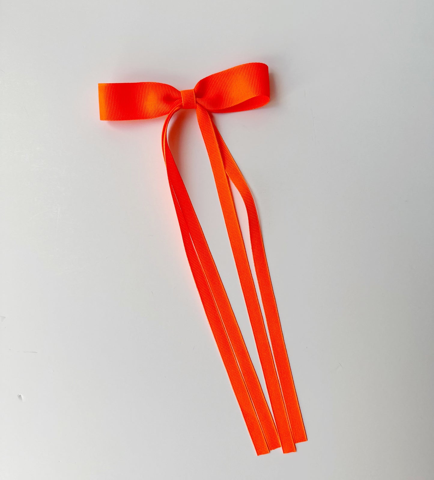 Neon orange Small grosgrain multi ribbon bows