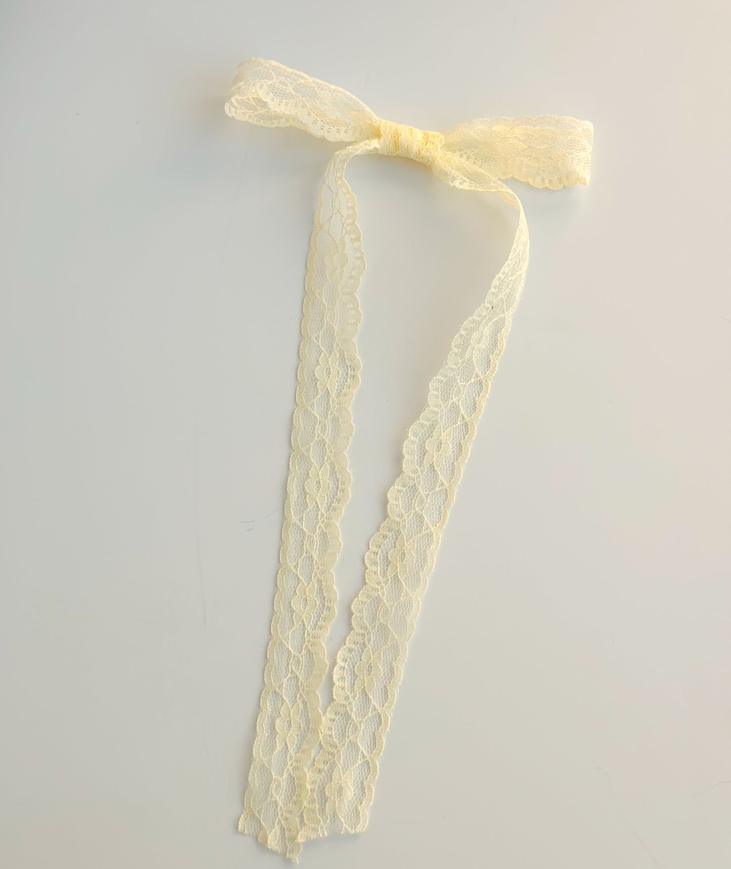 Yellow Small lace Hair Bow