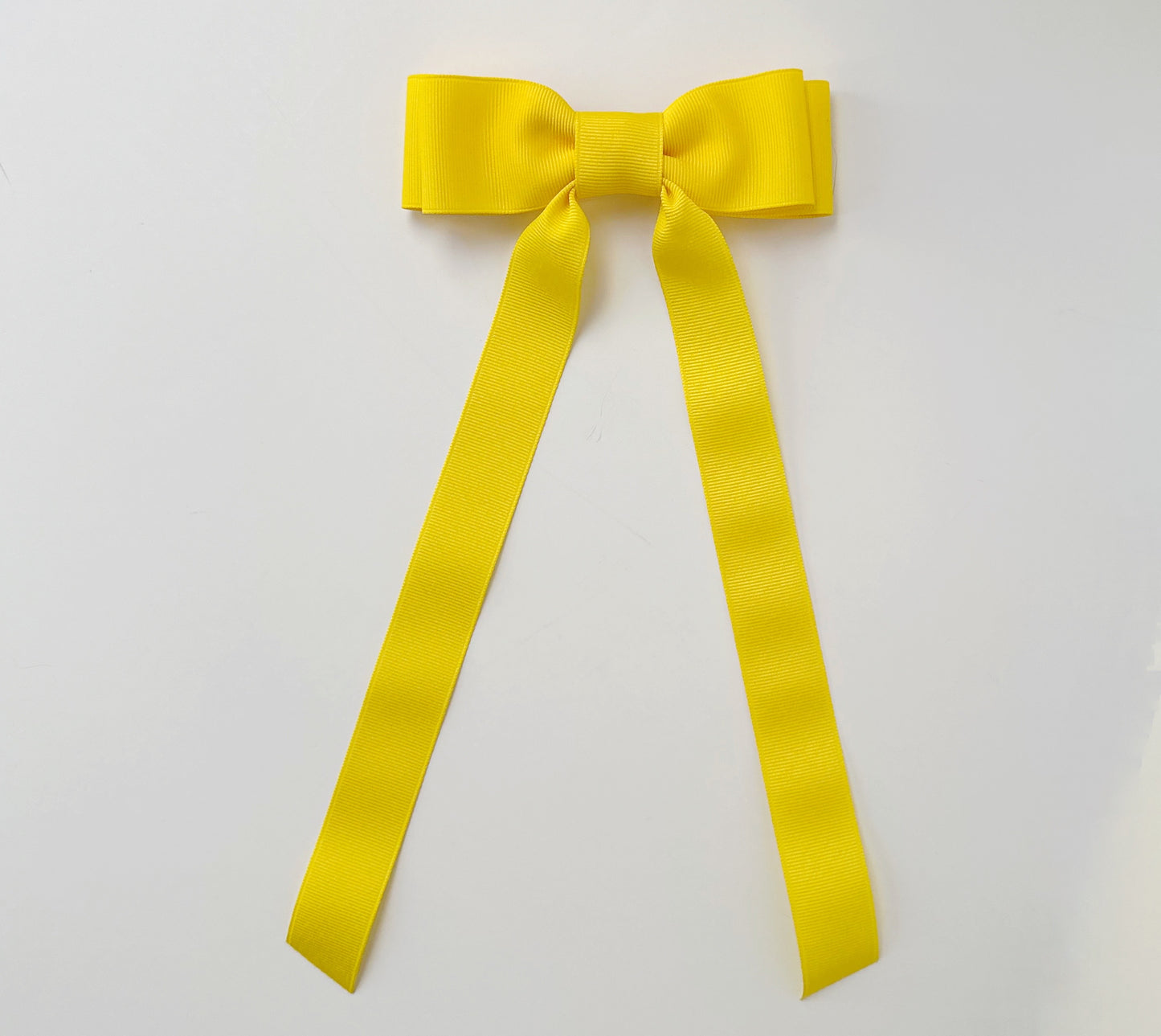 Yellow HB solid grosgrain ribbon bows