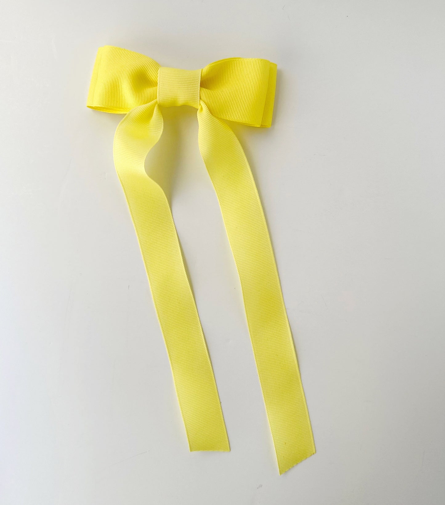 Maize solid grosgrain ribbon bows