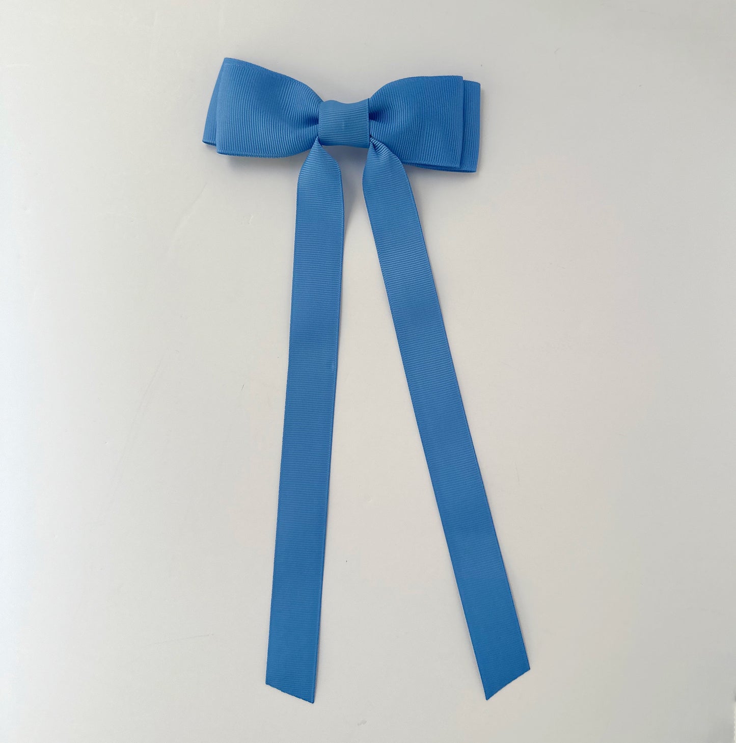 Capri Blue solid grosgrain ribbon bows